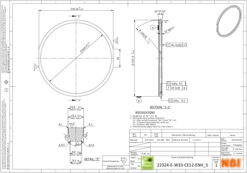 Component drawing