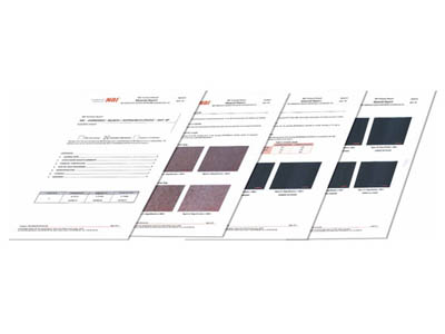 material sample test report nbi